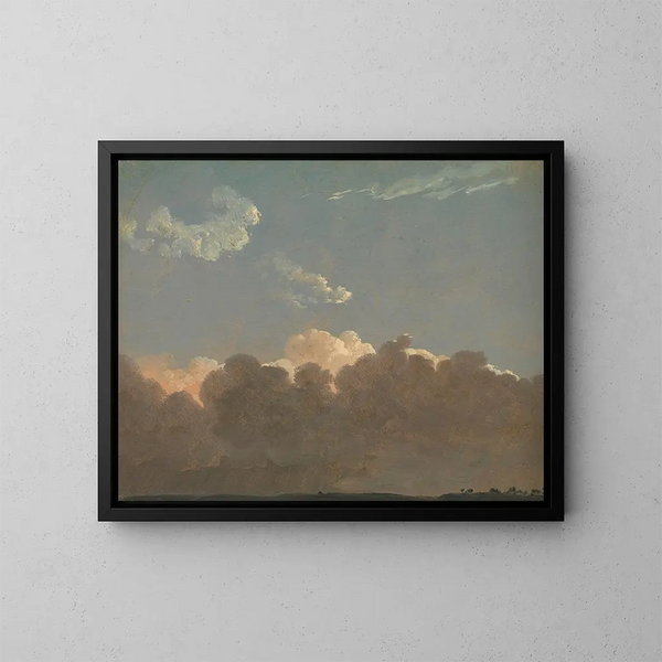 Studie van wolken: verre storm - Simon Denis — ingelijst kunstwerk aan de muur