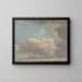 Studie van wolken aan het begin van de avond - Simon Denis — ingelijst kunstwerk aan de muur