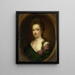 Emerantia van Citters 1666-94 Sister of Anna van Citters - Simon Dubois — framed artwork on a wall
