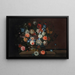 Bloemen in een mandje op een stenen rand - Simon Hardime — ingelijst kunstwerk aan de muur
