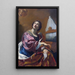 Sainte Cécile - Simon Vouet — framed artwork on a wall