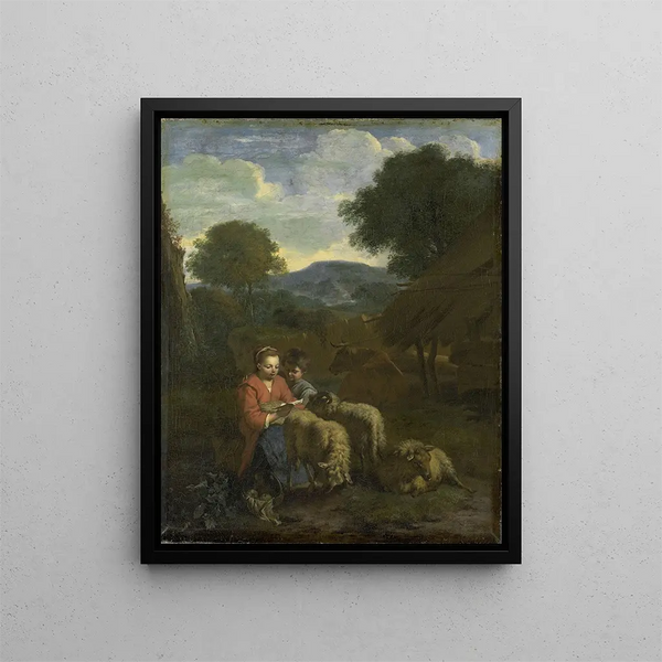 Simon van der Does - Shepherdess Reading.webp