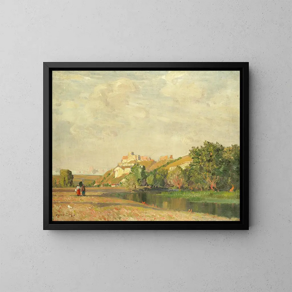 Château Gaillard sur la Seine - Sir Alfred East — ingelijst kunstwerk aan de muur