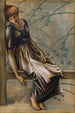La Série de la Rose Épineuse, étude pour La Cour du Jardin III - Sir Edward Coley Burne-Jones — weergave van het kunstwerk