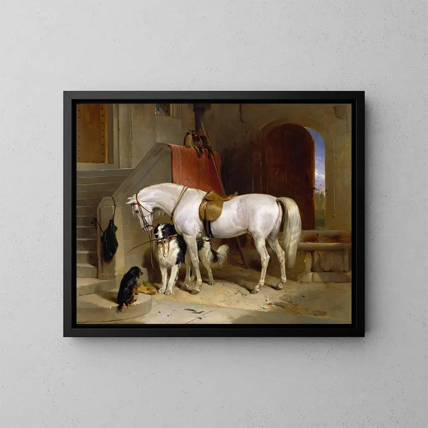 De favorieten van S.A.R. de Prins George van Cambridge - Sir Edwin Henry Landseer — ingelijst kunstwerk aan de muur
