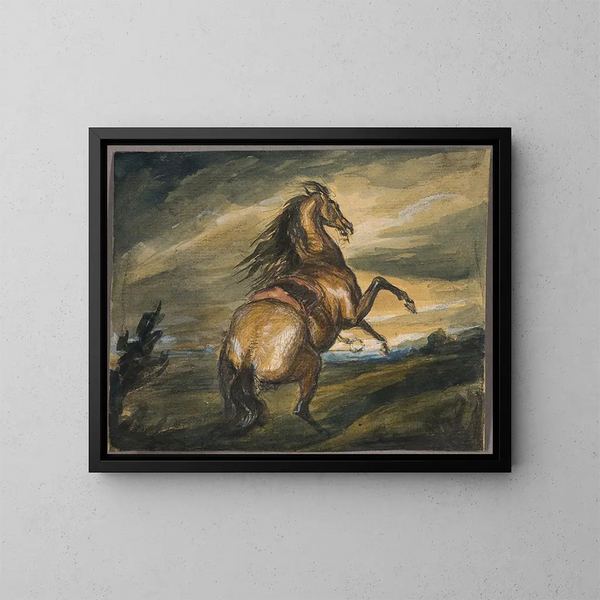 Paard in galop - Sir Edwin Henry Landseer — ingelijst kunstwerk aan de muur