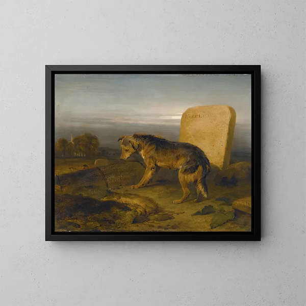 De arme hond - Sir Edwin Henry Landseer — ingelijst kunstwerk aan de muur