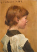 Tête de jeune fille - Sir George Clausen — weergave van het kunstwerk