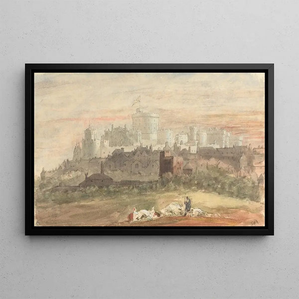 Sir George Hayter - A Capriccio of Windsor Castle.webp