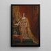 Queen Victoria taking the oath during the coronation on June 28, 1838 - Sir George Hayter — framed artwork on a wall