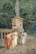 Cache-cache dans un parc de château anglais - Sir Hubert von Herkomer — weergave van het kunstwerk
