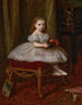 portret van Mlle Davison - Sir John Everett Millais | Reproduction — weergave van het kunstwerk