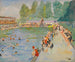 Badkamers van Chiswick - Sir John Lavery — weergave van het kunstwerk