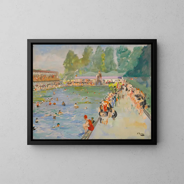 Badkamers van Chiswick - Sir John Lavery — ingelijst kunstwerk aan de muur