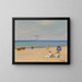 Op het zand - Sir John Lavery — ingelijst kunstwerk aan de muur
