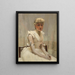 Portret van een jonge vrouw - Sir John Lavery — ingelijst kunstwerk aan de muur