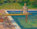 La vicomtesse de Castlerosse à Palm Springs - Sir John Lavery — weergave van het kunstwerk