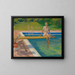 La vicomtesse de Castlerosse à Palm Springs - Sir John Lavery — ingelijst kunstwerk aan de muur