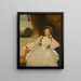 Portrait of Elizabeth Falconer, Mrs. Stanhope in contemplation - Sir Joshua Reynolds — framed artwork on a wall