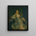 Portrait of Miss Bullock - Sir Joshua Reynolds — framed artwork on a wall