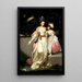 Portrait of Mrs. Jelf Powis and her daughter - Sir Joshua Reynolds — framed artwork on a wall