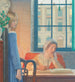 Avond in Londen - Frederick Cayley Robinson — weergave van het kunstwerk