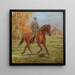Soldaat te paard voor de plezierpaviljoen in de Prater - Alexander Pock — ingelijst kunstwerk aan de muur