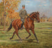 Soldaat te paard voor de plezierpaviljoen in de Prater - Alexander Pock — weergave van het kunstwerk