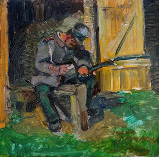 Soldat de la milice en train de chanter - Hiasl Maier-Erding