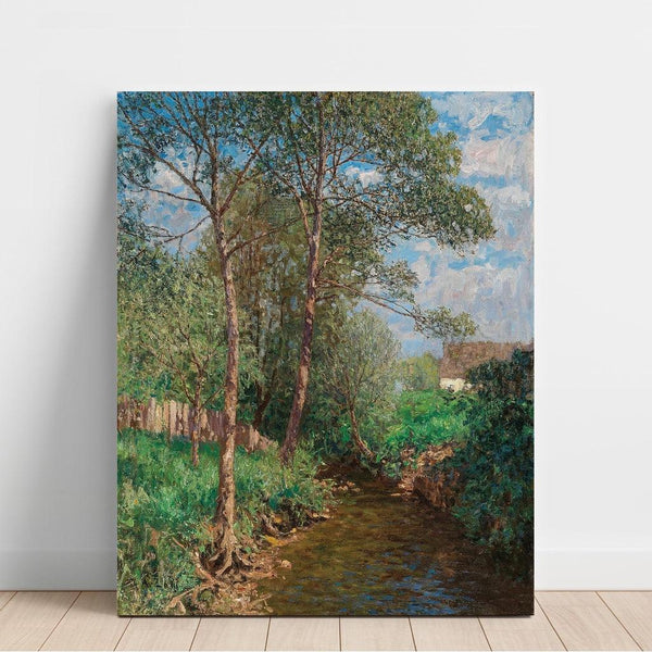 Sonnige Bachlandschaft - Alfred Zoff | Reproduction Tableau Décoration murale affiche copie
