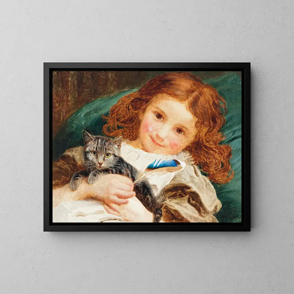 Beste vrienden - Sophie Anderson — ingelijst kunstwerk aan de muur