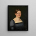 Portrait of a young woman - Sophie Reinhard — framed artwork on a wall