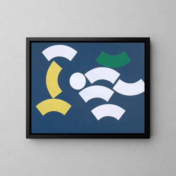 Compositie met cirkel en cirkelsegmenten - Sophie Taeuber-Arp — ingelijst kunstwerk aan de muur