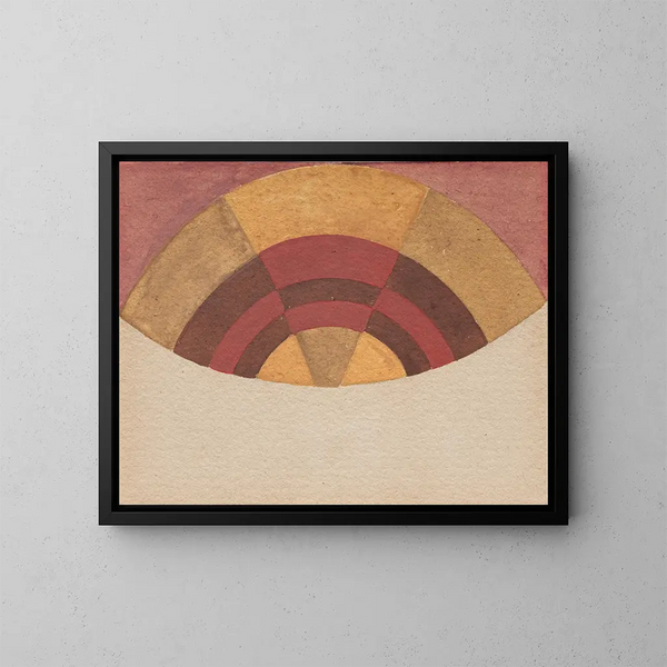 halfrond - Sophie Taeuber-Arp — ingelijst kunstwerk aan de muur