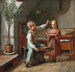 met bellen blazend - David Monies — weergave van het kunstwerk