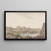 Christelijke schilderij vanaf de westkant - Søren L. Lange — ingelijst kunstwerk aan de muur