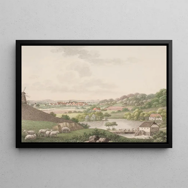 Sren L Lange - Christiansfeld fra den stlige side.webp