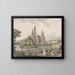 Château de Rosenborg - Søren L. Lange — ingelijst kunstwerk aan de muur