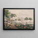 Vue de la promenade publique créée par M. le Conférencier Classen en dehors de la porte de l'Est de Copenhague - Søren L. Lange — ingelijst kunstwerk aan de muur