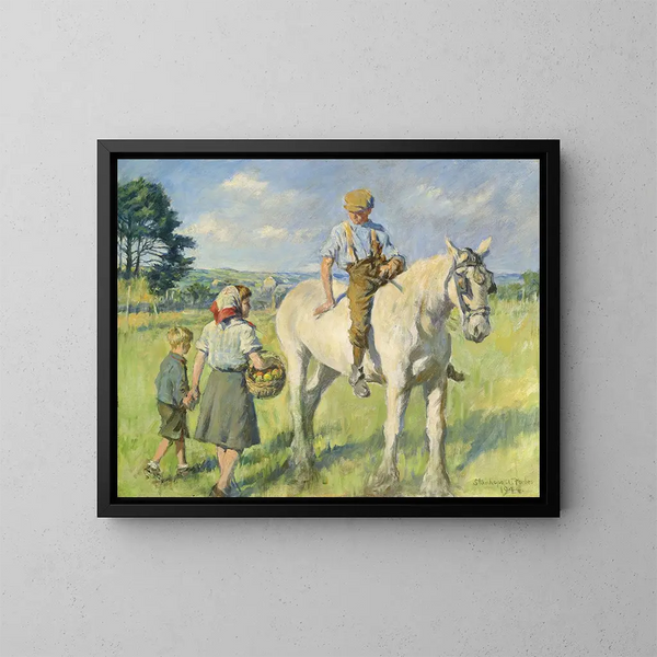 De boerjongen - Stanhope Alexander Forbes — ingelijst kunstwerk aan de muur