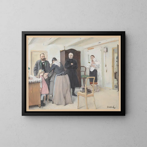 Reis naar de zee - Stanisław Dębicki — ingelijst kunstwerk aan de muur