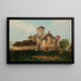 Uitzicht op het Kasteel van Winicz vanaf de Kapelzijde - Stanisław Fabijański — ingelijst kunstwerk aan de muur