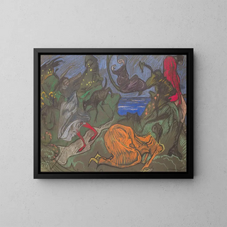 Stanisaw Ignacy Witkiewicz - Composition with figures running around.webp