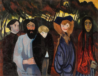 Stanisaw Ignacy Witkiewicz - Composition with five figures.webp