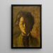 Self-portrait in the mirror - Stanisław Ignacy Witkiewicz — framed artwork on a wall