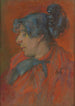 Parisienne étude de portrait - Stanisław Wyspiański — weergave van het kunstwerk