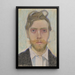 Autoportrait - Stanisław Wyspiański — ingelijst kunstwerk aan de muur