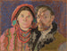 Zelfportret met mijn vrouw - Stanisław Wyspiański — weergave van het kunstwerk