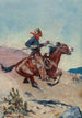 Cavalier du Pony Express - Stanley Llewellyn Wood — weergave van het kunstwerk