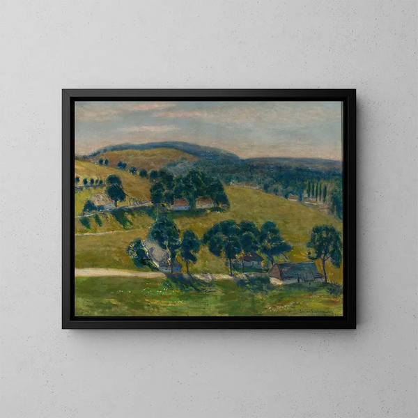 Landschap van Tyniec - Stefan Filipkiewicz — ingelijst kunstwerk aan de muur